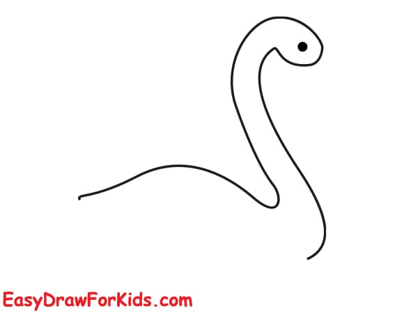 cute swan drawing step 3