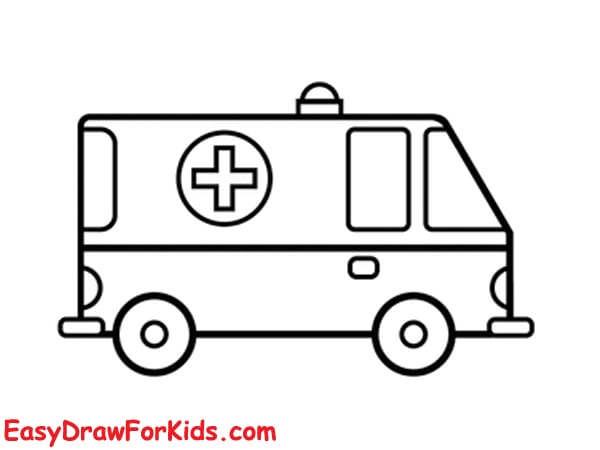 easy ambulance drawing step 5