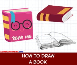 how to draw a book