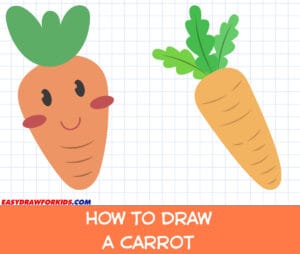 how to draw a carrot