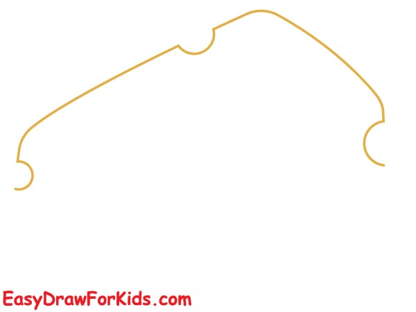 how to draw a piece of cheese step 1