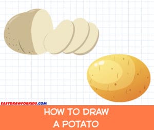 how to draw a potato
