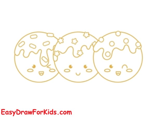 how to draw cheese balls step 4