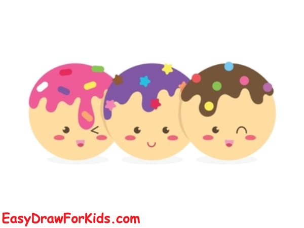 how to draw cheese balls step 5