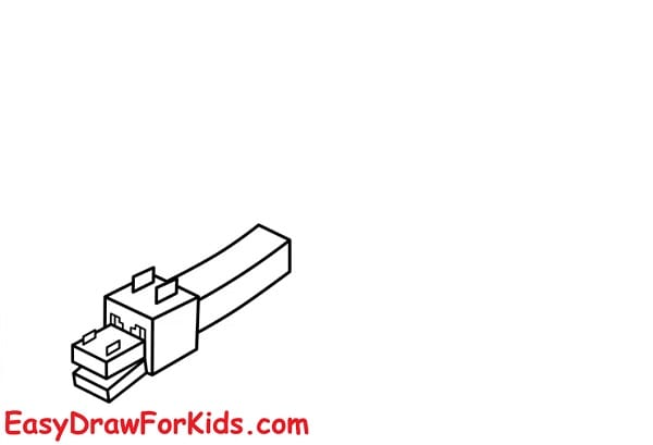 how to draw ender dragon step 2
