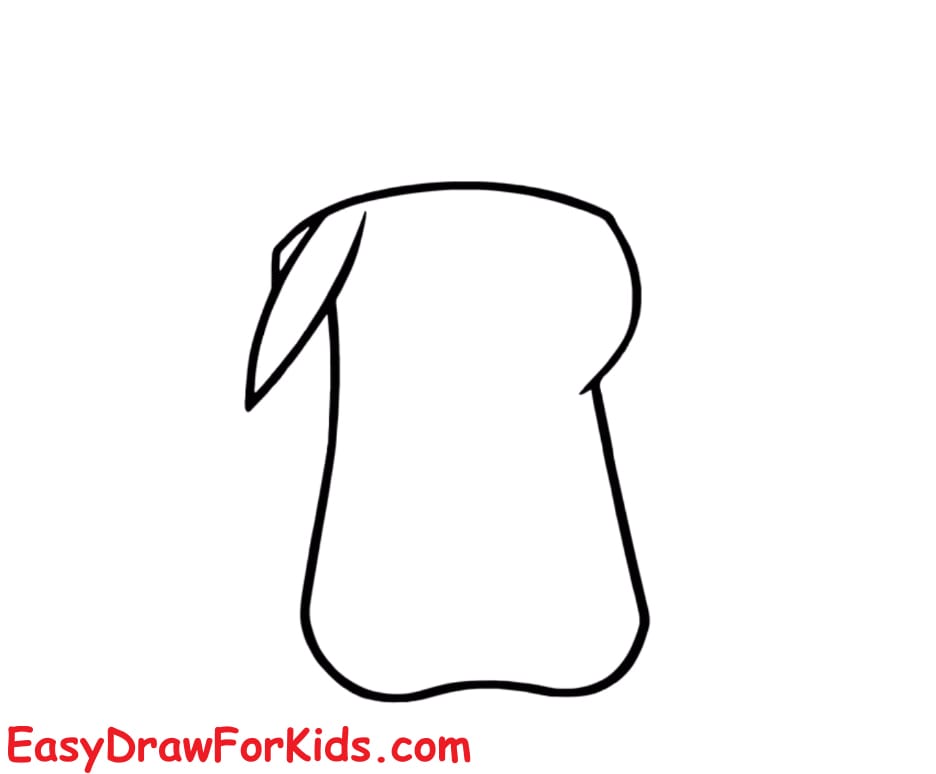 how to draw pikachu with hat step 2
