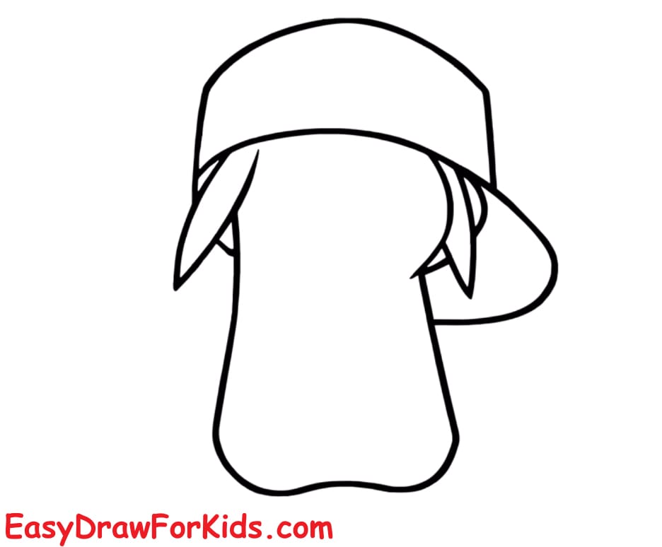 how to draw pikachu with hat step 4