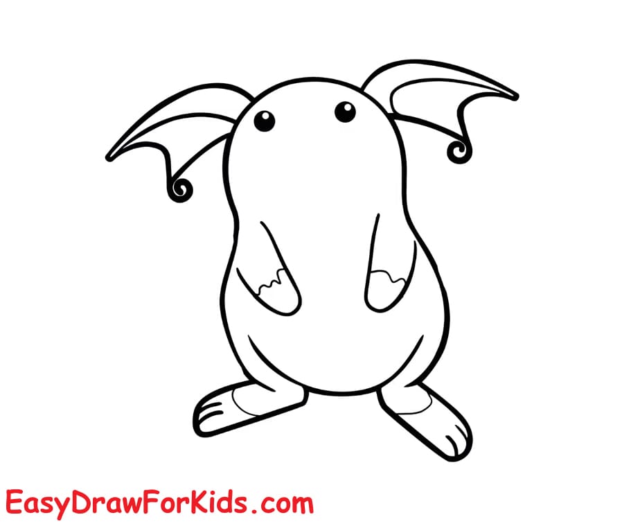 how to draw raichu step 5