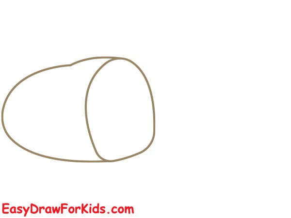 how to draw sliced potato step 2