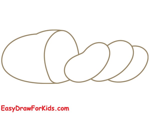 how to draw sliced potato step 3