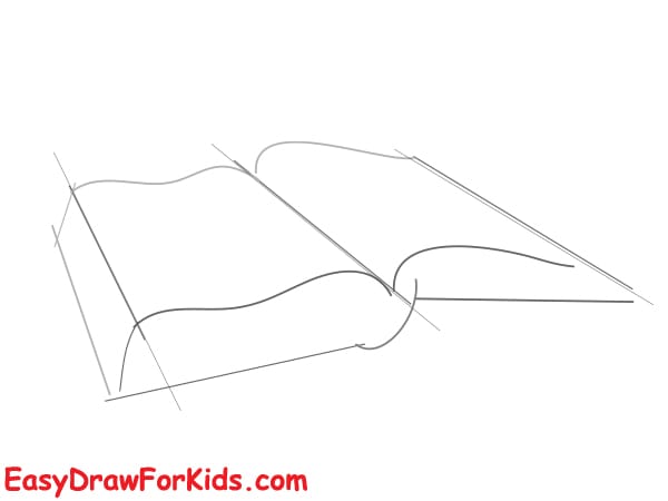 open book drawing step 2