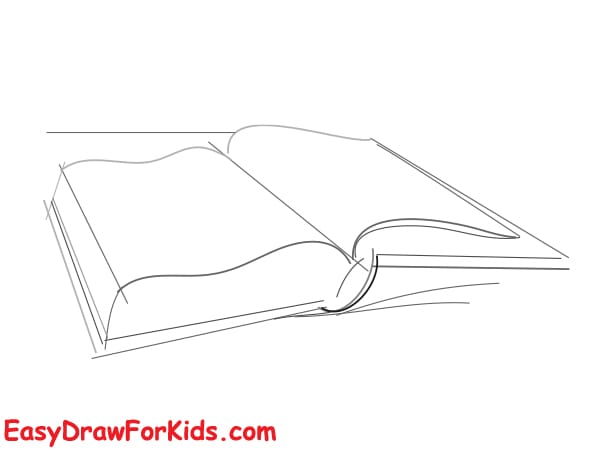 open book drawing step 3
