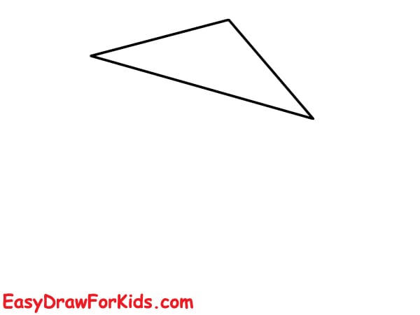 simple cheese drawing step 1