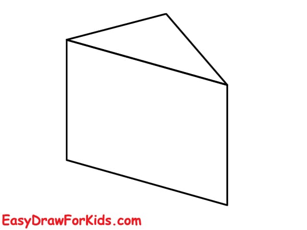 simple cheese drawing step 2