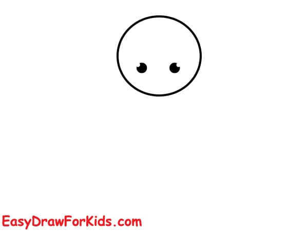 simple doll drawing step 1