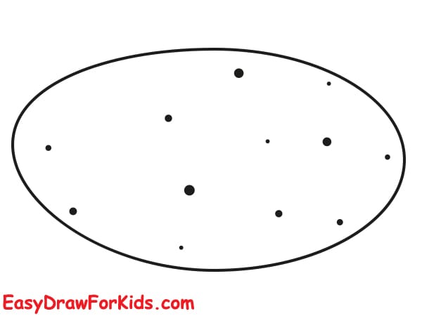 simple potato drawing step 2