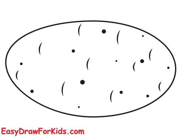 simple potato drawing step 3