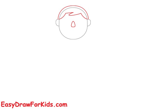simple soldier drawing step 2