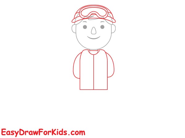 simple soldier drawing step 4