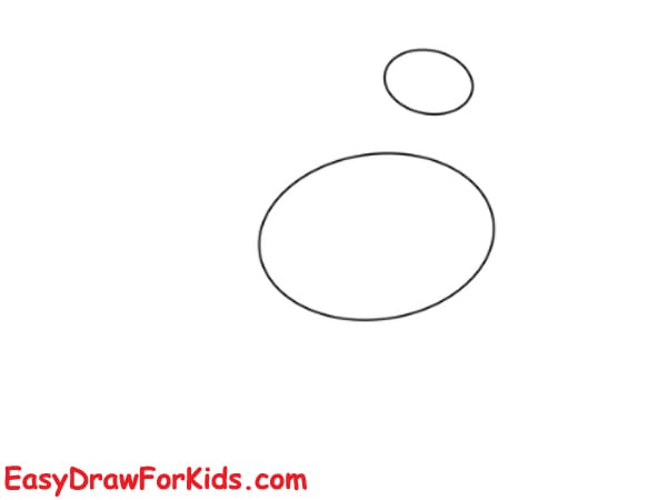 simple turkey drawing step 1