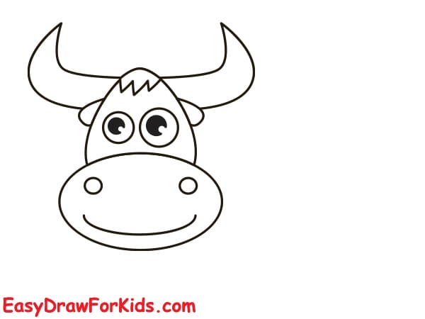 simple yak drawing step 4
