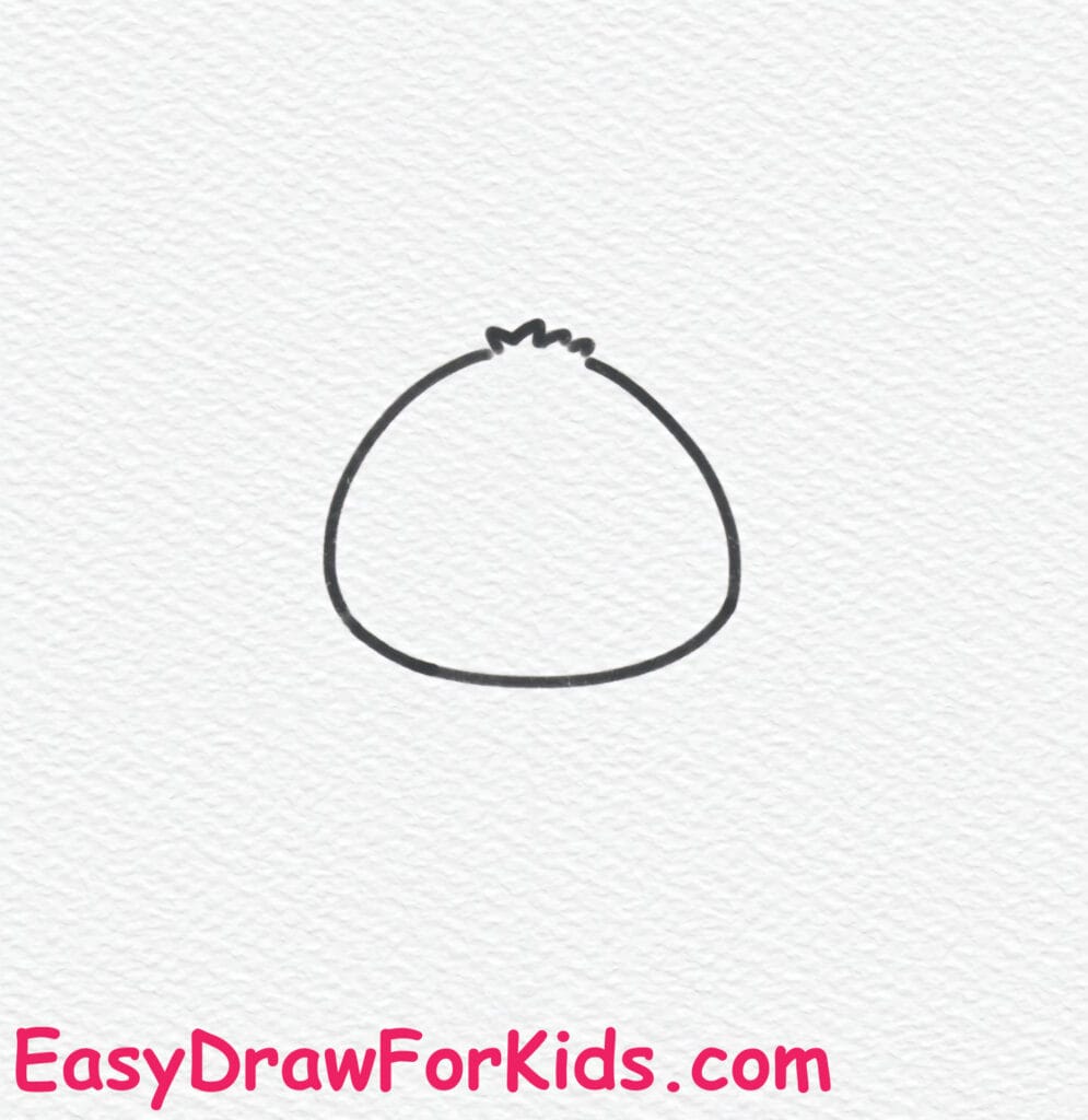 How to Draw Stitch Holding a Heart Step 1