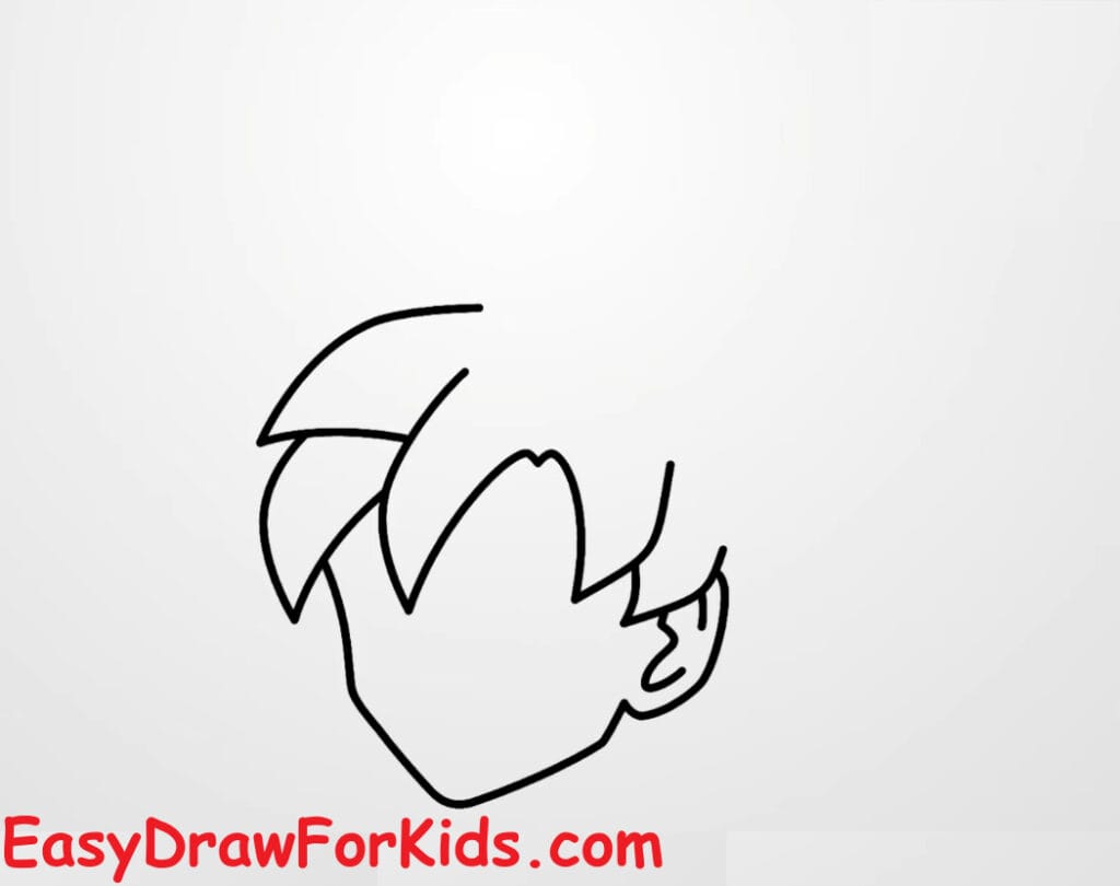 How-to-draw-GOKU-super-saiyan-god-step-3