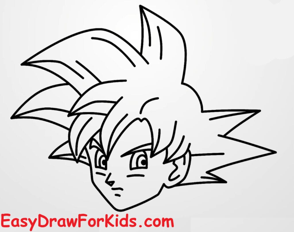 How-to-draw-GOKU-super-saiyan-god-step-8
