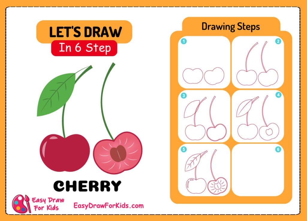 cute cherry drawing
