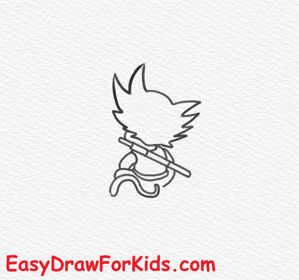how-to-draw-goku-sitting-on-the-cloud-step-5