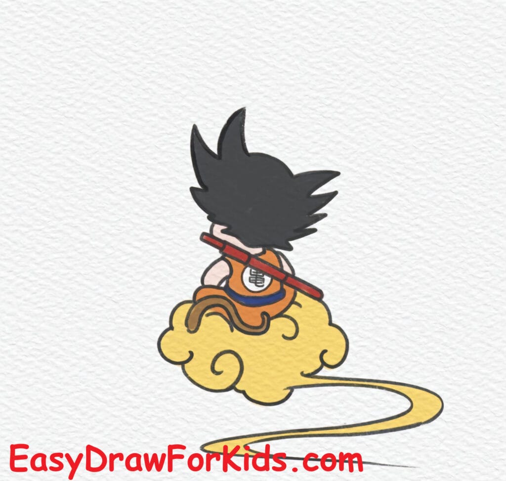 how-to-draw-goku-sitting-on-the-cloud-step-8