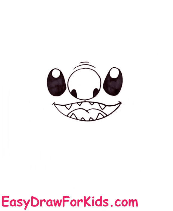 How to Draw Stitch Step 3