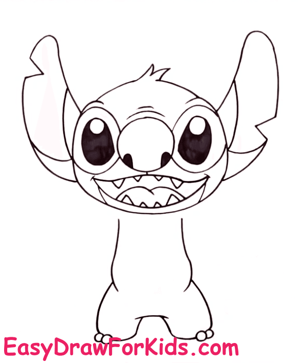 How to Draw Stitch Step 6