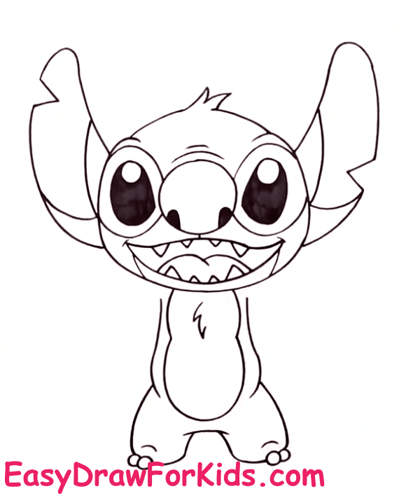 How to Draw Stitch Step 7