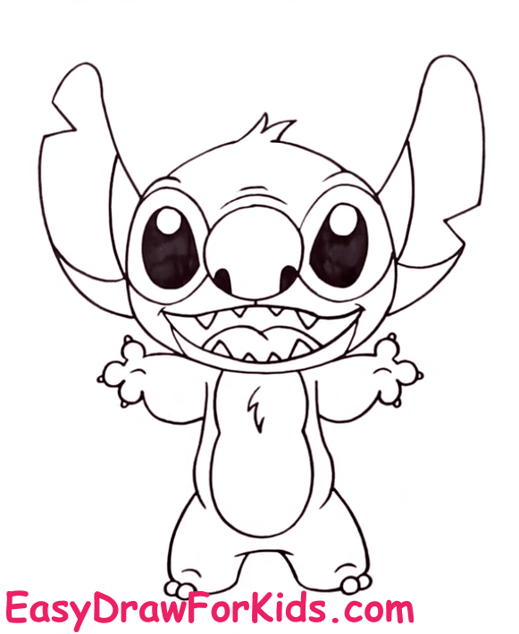 How to Draw Stitch Step 8