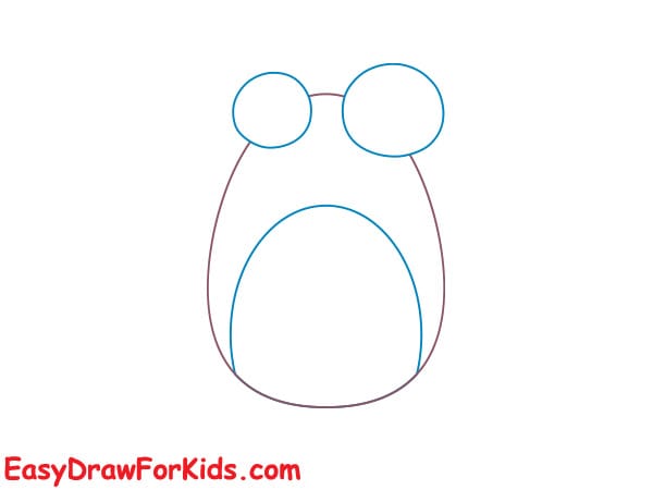 big foot monster drawing step 2