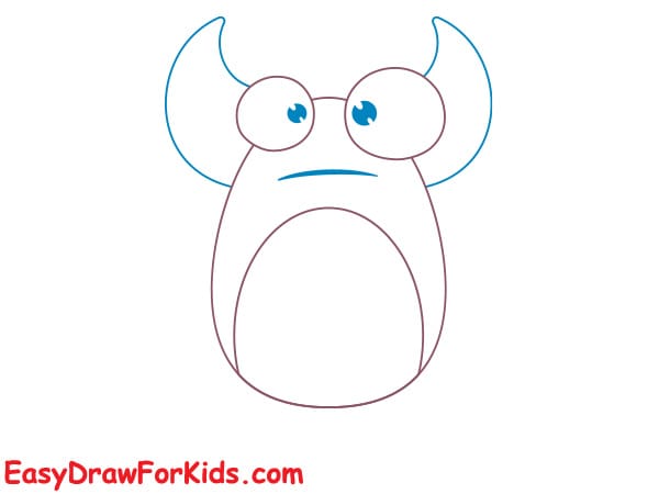 big foot monster drawing step 3