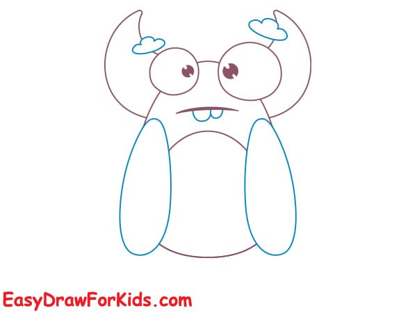 big foot monster drawing step 4