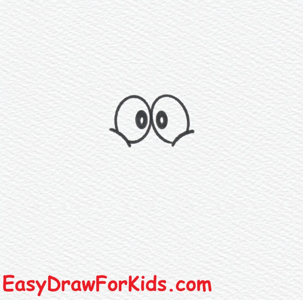 cute doraemon drawing step 1