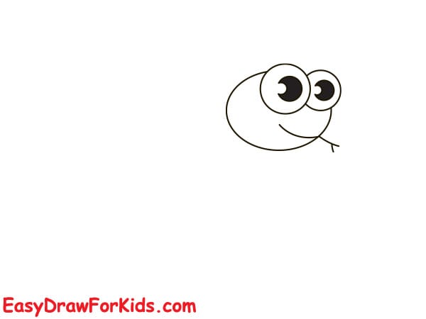 easy snake drawing step 2