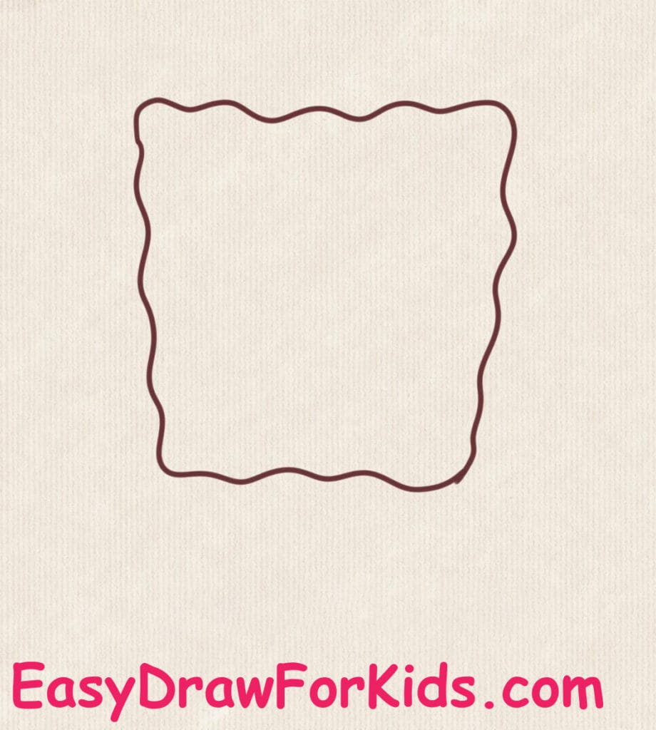 cute spongebob squarepants drawing step 1