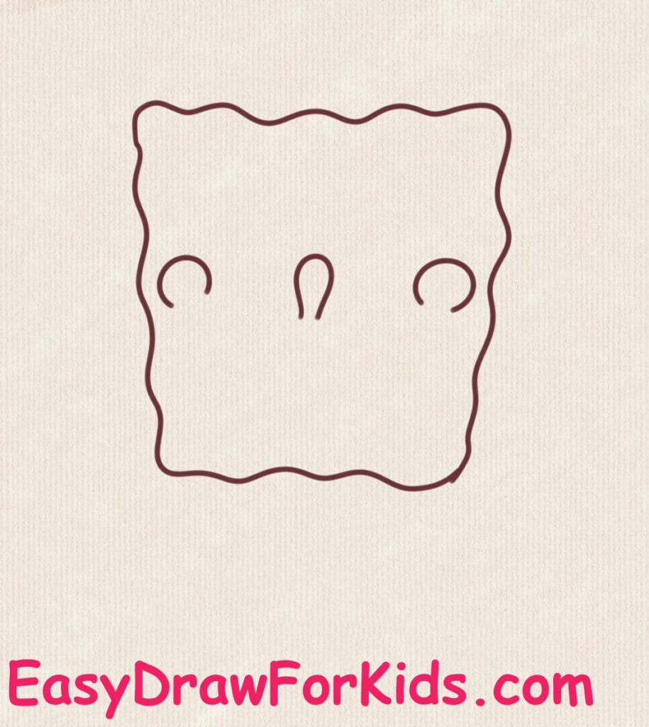 cute spongebob squarepants drawing step 2