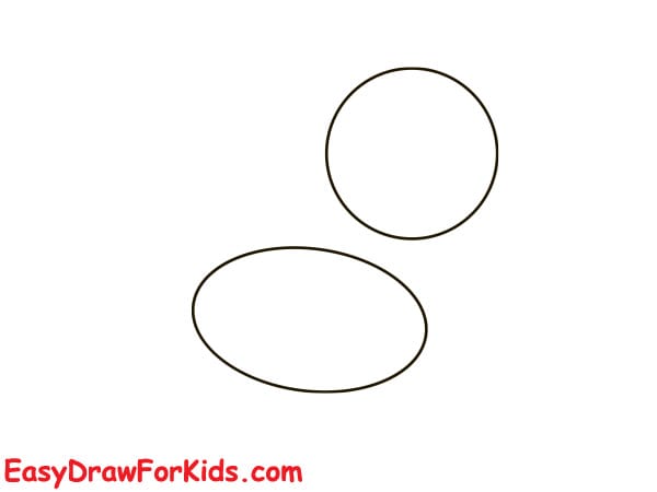 easy zebra drawing step 1