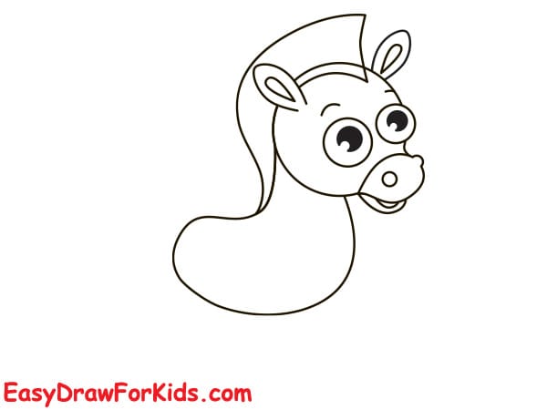 easy zebra drawing step 5