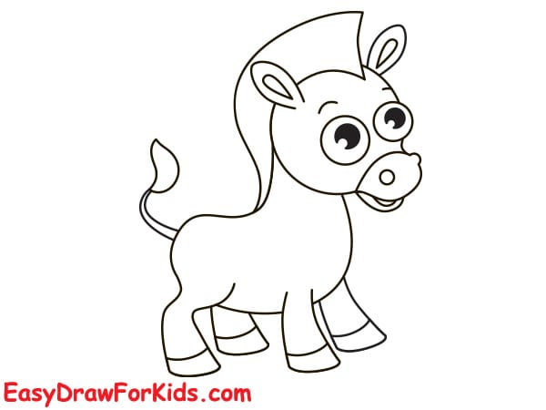 easy zebra drawing step 7