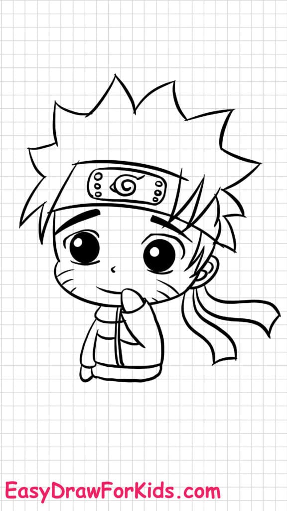 naruto full body drawing step 5