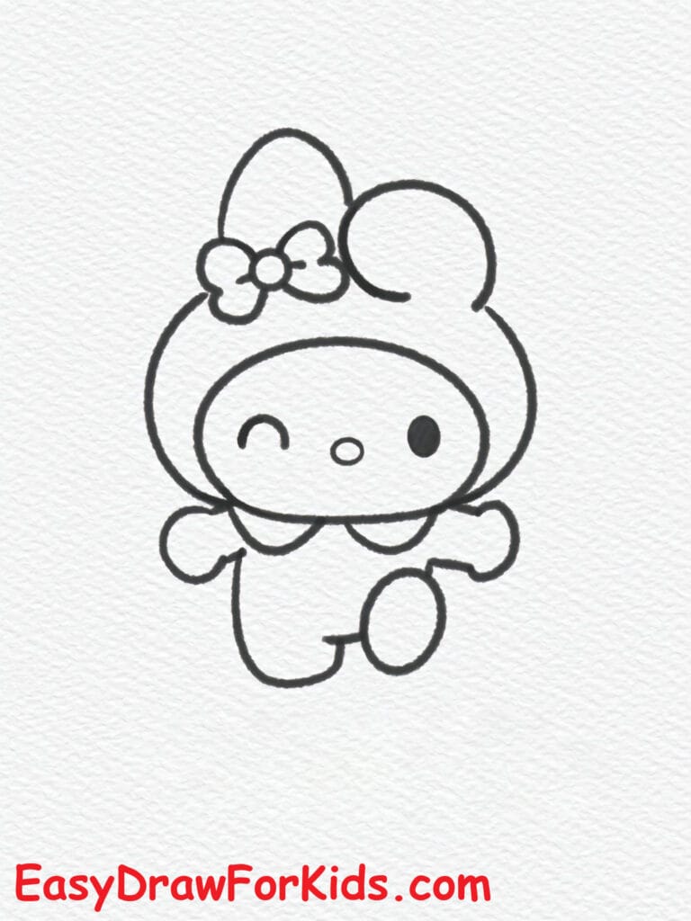 kawaii my melody drawing step 5