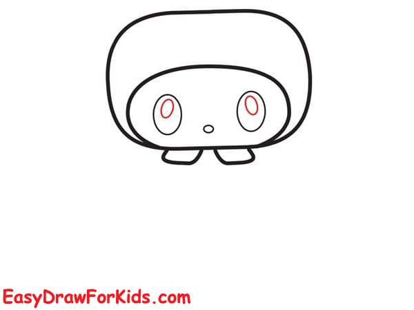 my melody easy drawing step 2