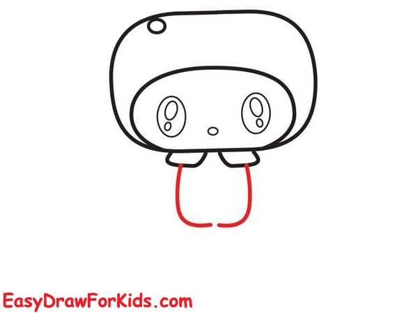 my melody easy drawing step 3