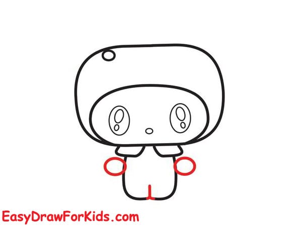 my melody easy drawing step 4